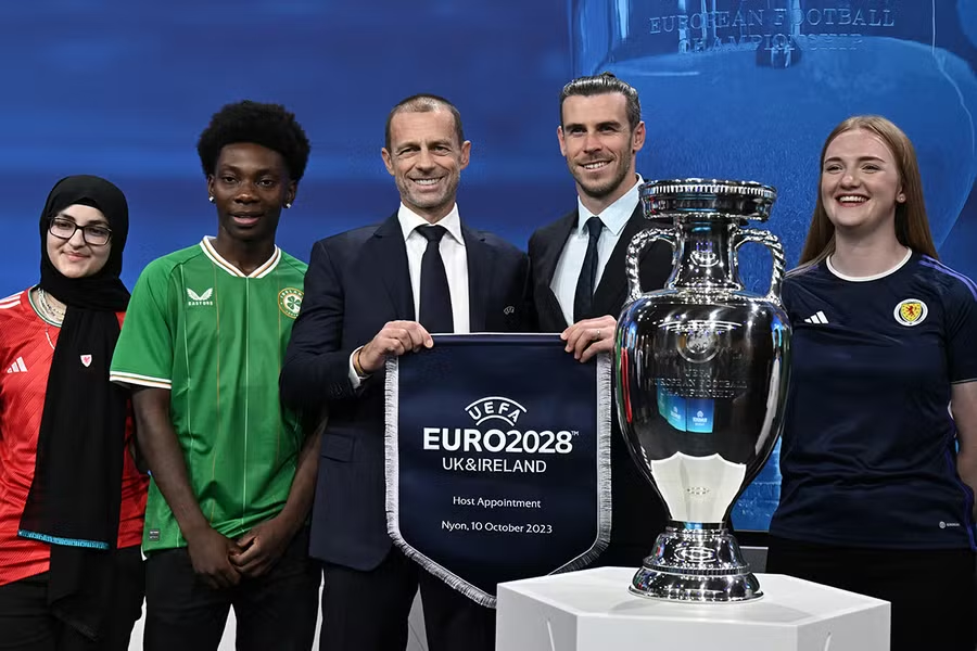 Euro 2028 to be hosted by Britain and Ireland, while Euro 2032 will be held in Italy and Turkey.